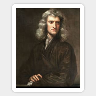 Sir Isaac Newton Portrait Art Sticker